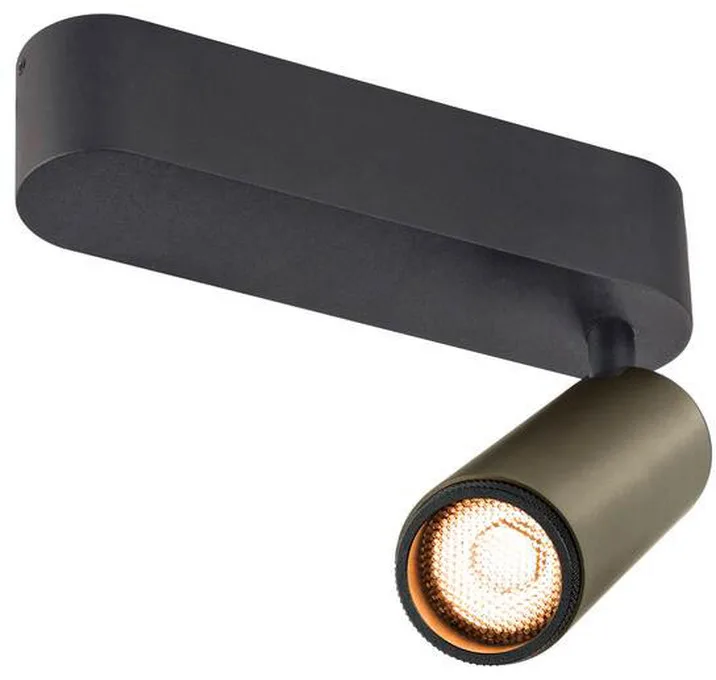 GRIP! M, Deckenaufbauleuchte, single, PHASE, 2700 K, 14 W, 42°, bronze / schwarz - Wand- und Deckenleuchten fra SLV – produktbillede