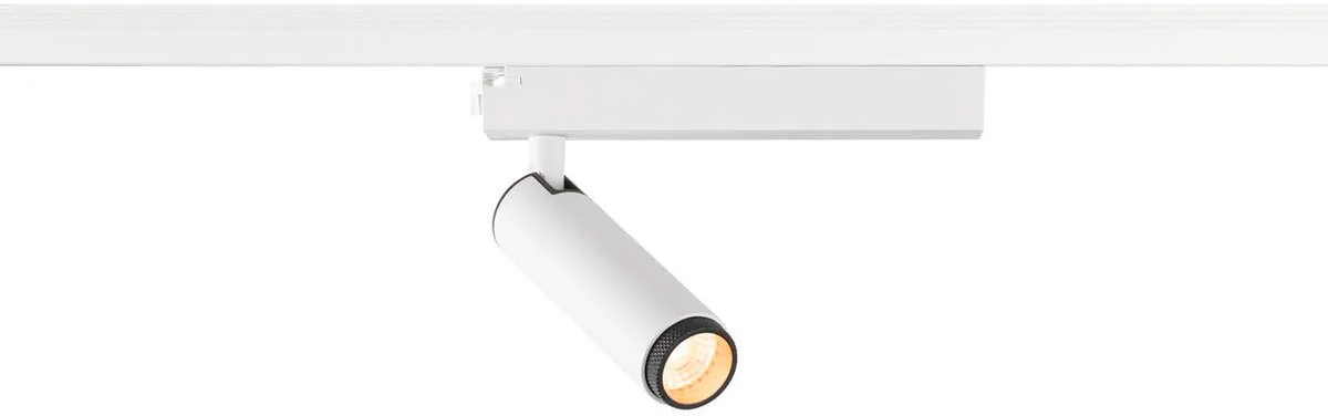 GRIP! S, 1~ Spot, zylindrisch, 2700K, 11W, PHASE, 29°, weiß / schwarz - Leuchten mit 1 Phasen Adapter von SLV – Produktfoto