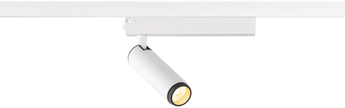 GRIP! S, 1~ Spot, zylindrisch, 3000K, 11W, PHASE, 29°, weiß / schwarz - Leuchten mit 1 Phasen Adapter by SLV – product photo