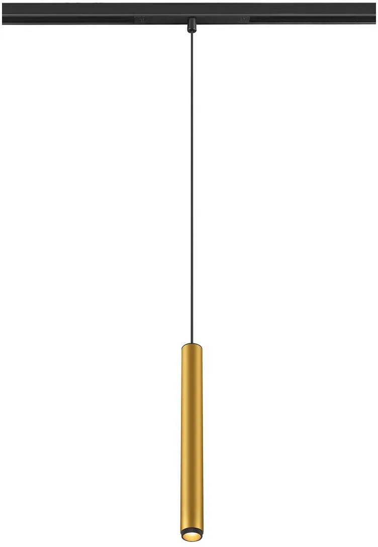 GRIP! S, 48V Pendelleuchte, Pendellänge 200cm, 2000-3000 K, 29°, DALI, Dim-to-Warm, gold - Leuchten mit 3 Phasen Adapter 48V de SLV – photo produit