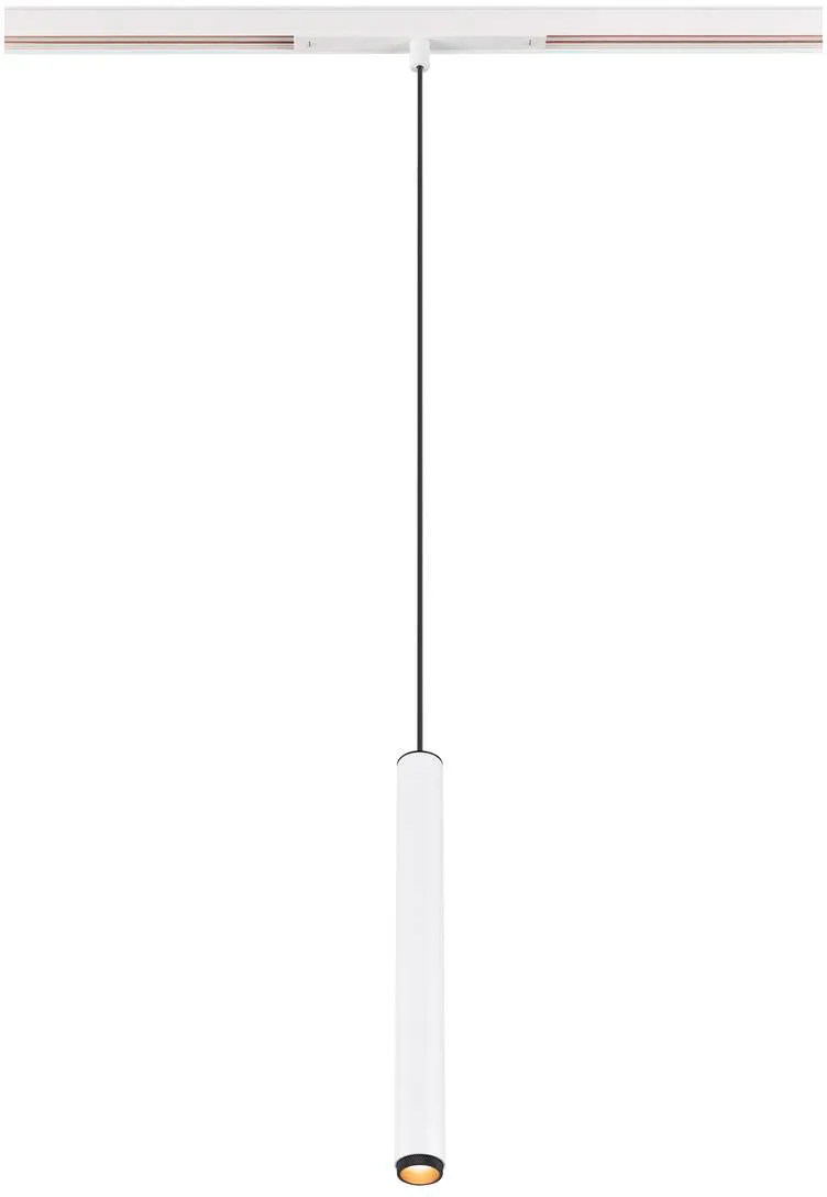 GRIP! S, 48V Pendelleuchte, Pendellänge 200cm, 2700 K, 29°, DALI, weiß / schwarz - Leuchten mit 3 Phasen Adapter 48V von SLV – Produktfoto