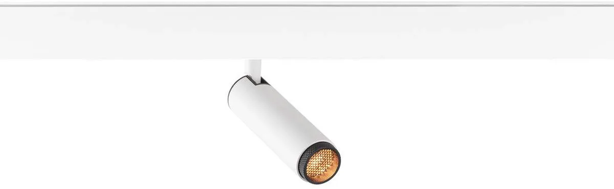GRIP! S, 48V Spot, deep & recessed track, zylindrisch, 2700K, 9.8 Watt, DALI, 29°, weiß - Leuchten mit 3 Phasen Adapter 48V de SLV – photo produit