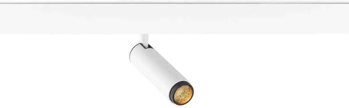 GRIP! S, 48V Spot, deep & recessed track, zylindrisch, 3000K, 9.8 Watt, DALI, 29°, weiß - Leuchten mit 3 Phasen Adapter 48V fra SLV – produktbillede
