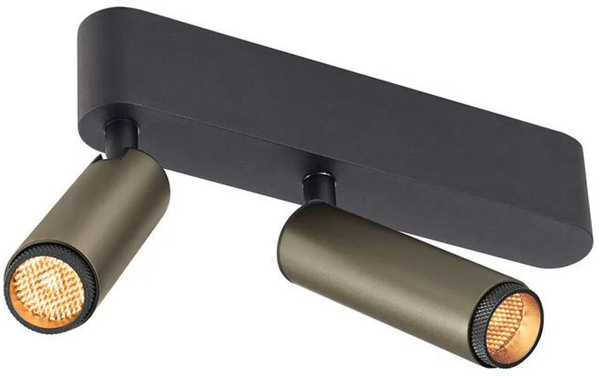 GRIP! S, Deckenaufbauleuchte, double, PHASE, 2700 K, 21 W, 29°, bronze / schwarz - Wand- und Deckenleuchten de SLV – photo produit