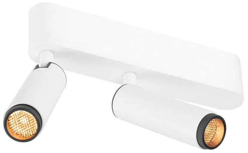GRIP! S, Deckenaufbauleuchte, double, PHASE, 2700 K, 21 W, 29°, weiß / schwarz - Wand- und Deckenleuchten de SLV – photo produit