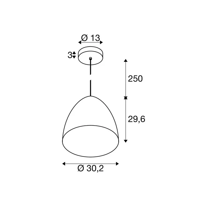 hanglamp Para Cone, Ø 20 cm koperkleurig/wit by SLV in Koperkleurig, White – product photo