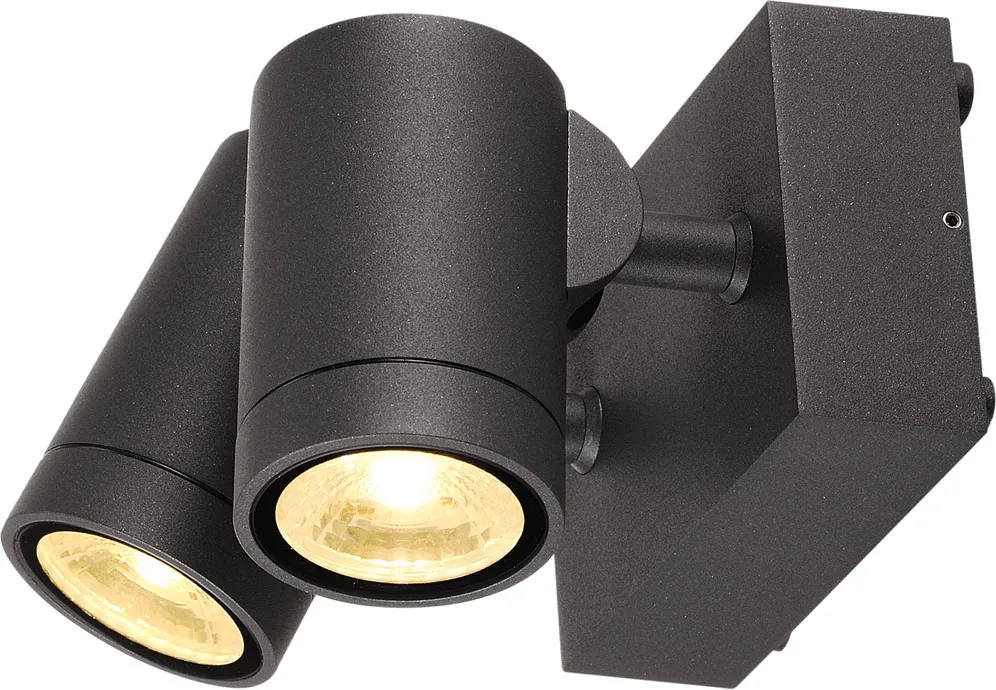 HELIA Outdoor Wandleuchte, LED, 3000K, IP55, anthrazit, 2x8W - Stand-, Wand- und Deckenleuchten (Outdoor) van SLV – productfoto