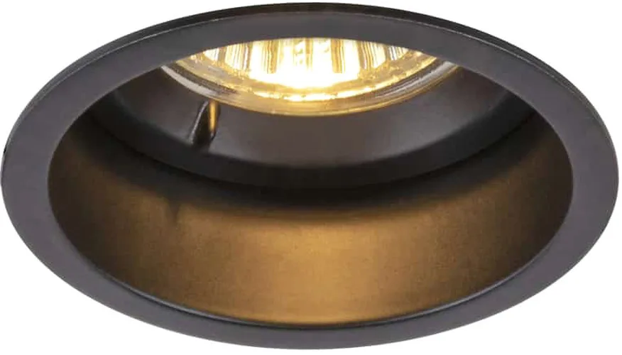 HORN GU10, Deckeneinbauleuchte schwarz 25W blower door getestet - Downlights von SLV – Produktfoto