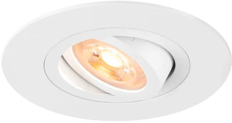 inbouwspot GU10 10W rond kantelbaar zaagmaat 75mm (1007624) fra SLV i Hvid – produktbillede