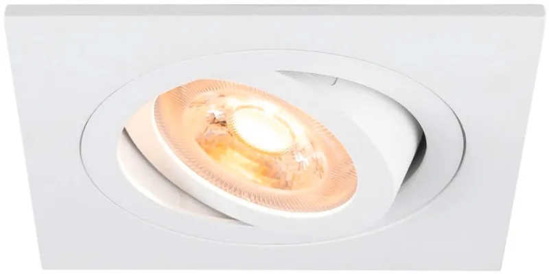 inbouwspot GU10 10W vierkant kantelbaar zaagmaat 75mm (1007377) fra SLV i Hvid – produktbillede