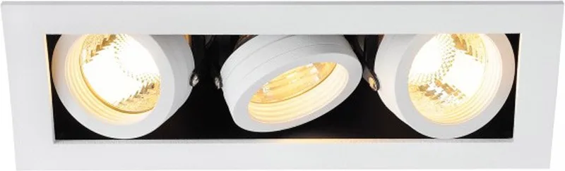 Inbouwspot Kadux 3 GU10 9cm - 115531 de SLV en Blanc – photo produit