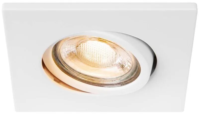 Inbouwspot QPAR52 Easy-Install GU10 Vierkant Draaibaar Kantelbaar 20W från SLV i Vit – produktbild