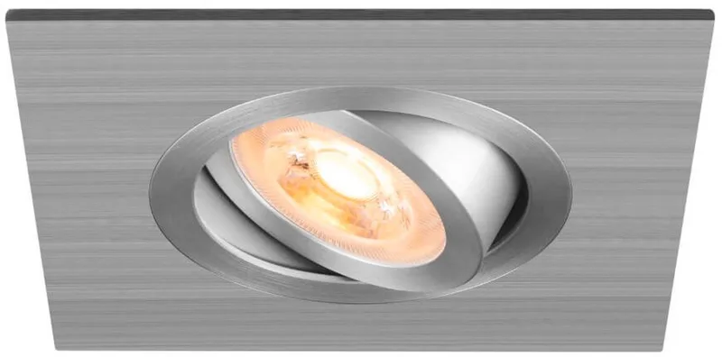 inbouwspot XL GU10 10W vierkant kantelbaar zaagmaat 75mm aluminium (1007629) von SLV in Weiß – Produktfoto