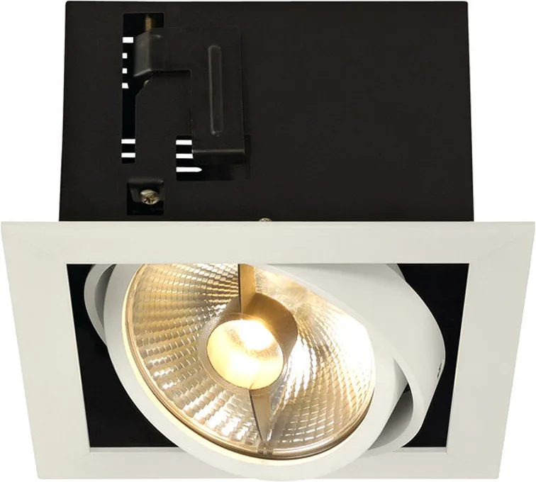 KADUX 1 Einbauleuchte, QPAR111, weiß matt, max. 75W - Downlights fra SLV – produktbillede