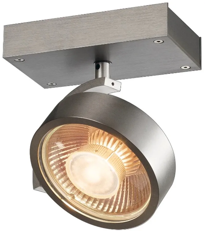KALU 1 QPAR plafondlamp Spotlamp 1x75W Aluminium 147306 von SLV in Zie omschrijving – Produktfoto