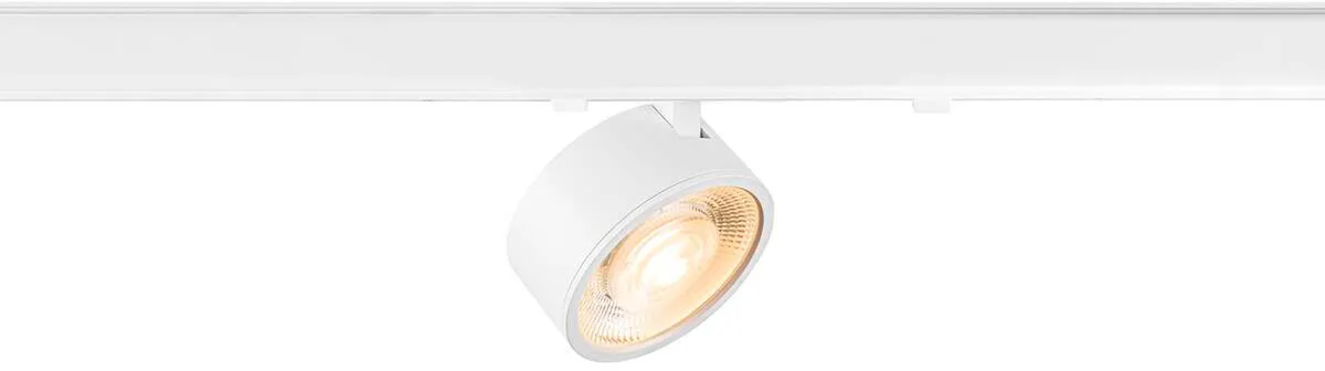 KALU 2.0, 3~ Spot, DALI, zylindrisch, 2700 K, 10 W, 36°, weiß - Leuchten mit 3 Phasen Adapter 230V fra SLV – produktbillede