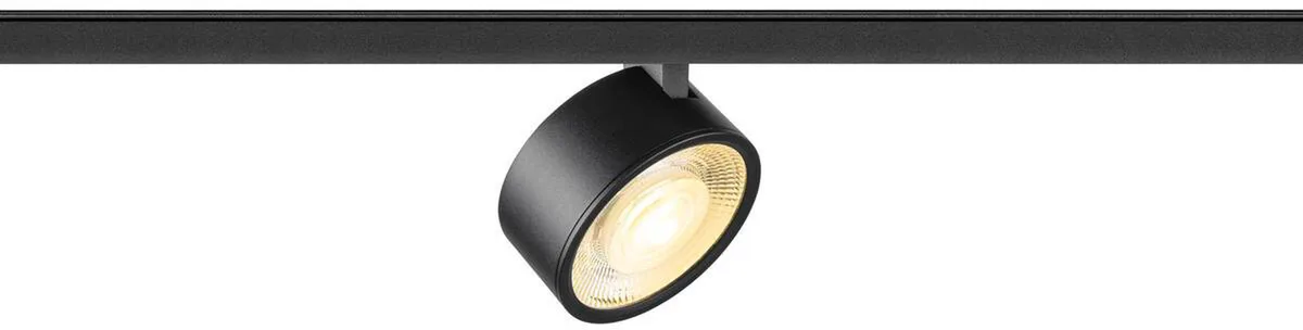 KALU 2.0, 48V Spot, DALI, zylindrisch, 3000 K, 9 W, 36°, schwarz - Leuchten mit 3 Phasen Adapter 48V von SLV – Produktfoto