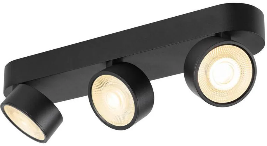 KALU 2.0, Wand- und Deckenaufbauleuchte, PHASE, 3000 K, 28 W, 36°, schwarz - Wand- und Deckenleuchten von SLV – Produktfoto