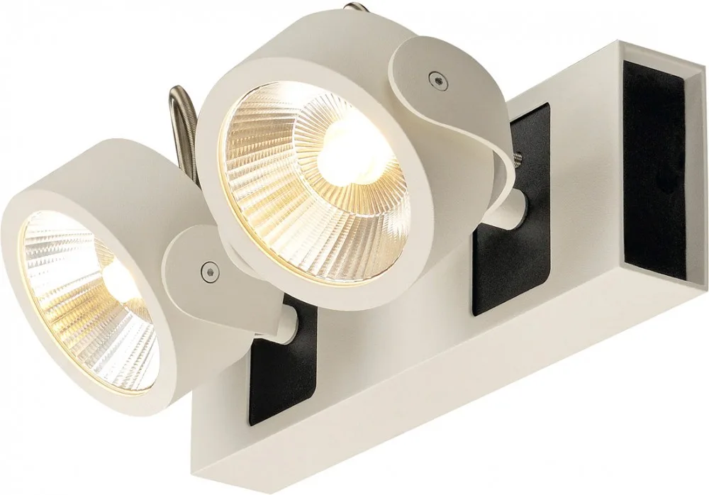 KALU, Wand- und Deckenleuchte, LED, 3000K, weiß/schwarz, 60° - Wand- und Deckenleuchten van SLV – productfoto