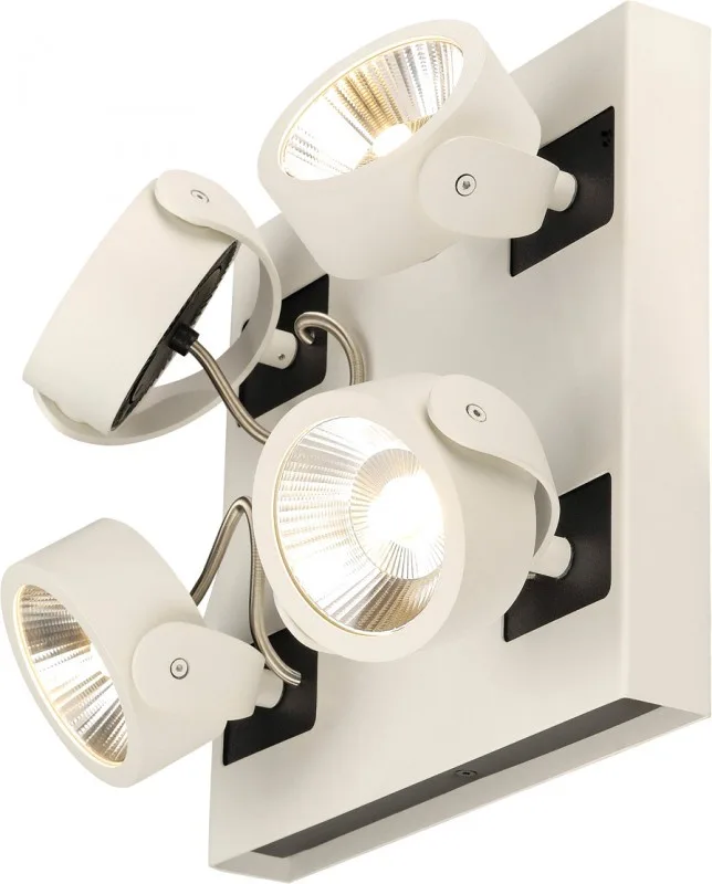 KALU, Wand- und Deckenleuchte, LED, 3000K, weiß/schwarz, 60° - Wand- und Deckenleuchten de SLV – photo produit