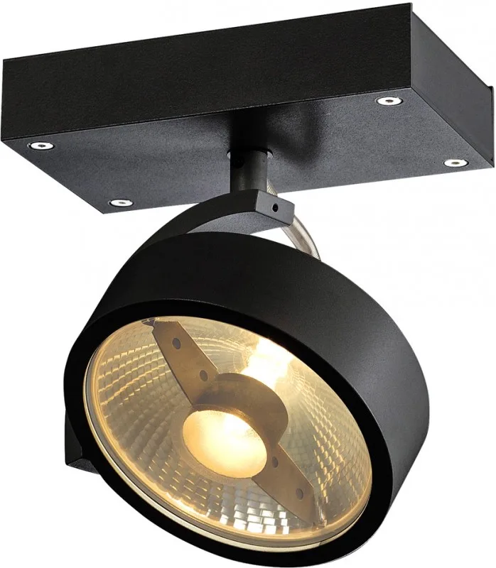 KALU, Wand- und Deckenleuchte, QPAR111, einflammig, schwarz, max. 75W - Wand- und Deckenleuchten by SLV – product photo