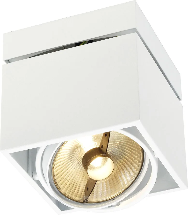 KARDAMOD SURFACE SQUARE ES111 SINGLE, eckig, weiss, max. 75W - Wand- und Deckenleuchten von SLV – Produktfoto