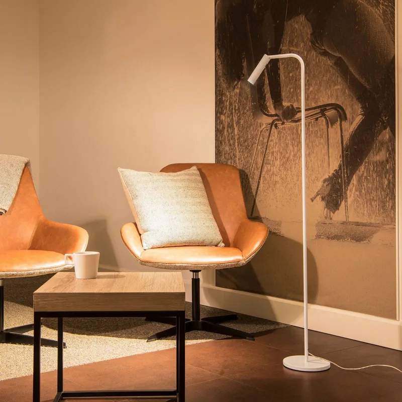 Karpo LED vloerlamp, met dimmer de SLV en Blanc – photo produit