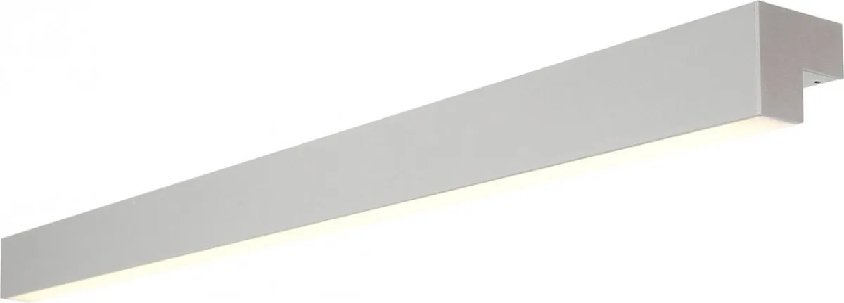 L-LINE 120, Wand- & Deckenleuchte, LED, 3000K, IP44, silber - Wand- und Deckenleuchten fra SLV – produktbillede