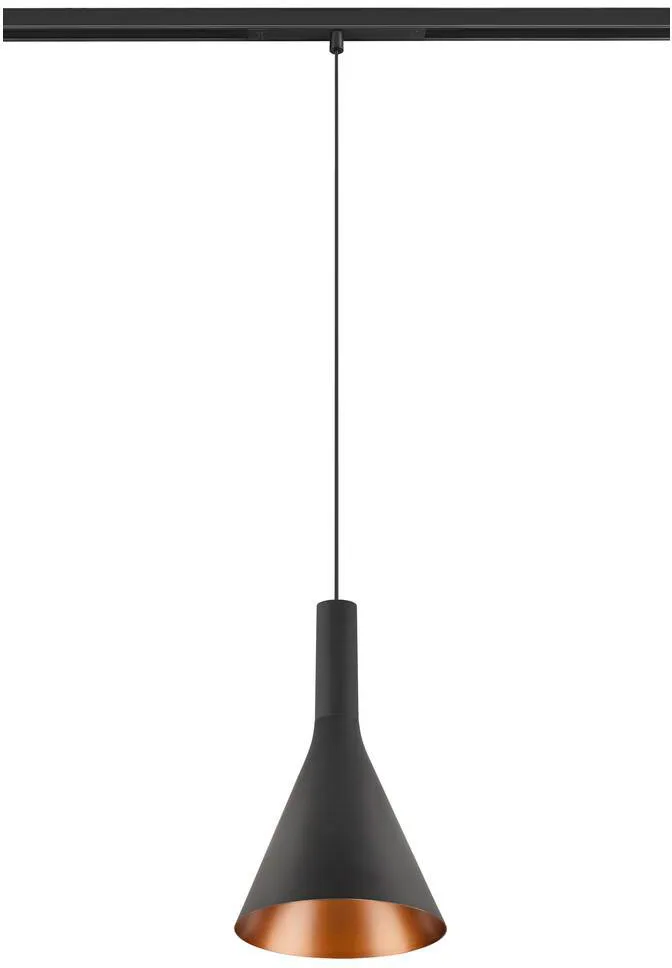 LALU® SET, 48V Pendelleuchte, LED Base, CONE 15, DALI, Pendellänge 200 cm, 2700/3000K, 40° - 3 Phasen Stromschienen 48V de SLV – photo produit