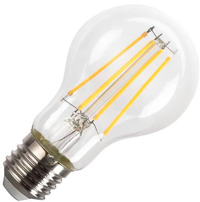 LED A60, LED-Leuchtmittel, clear, E27, 8W, 3000K - LED Lampen Sockel E27 by SLV – product photo
