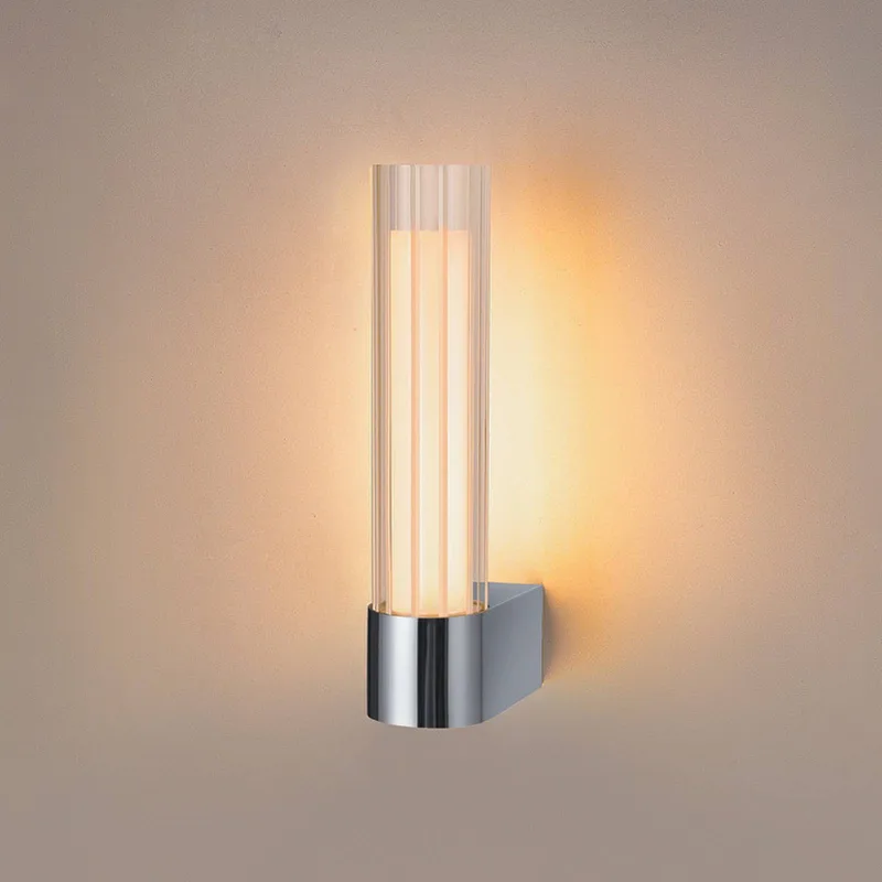 LED badkamer wandlamp Lygant single, aluminium de SLV en Chrome – photo produit