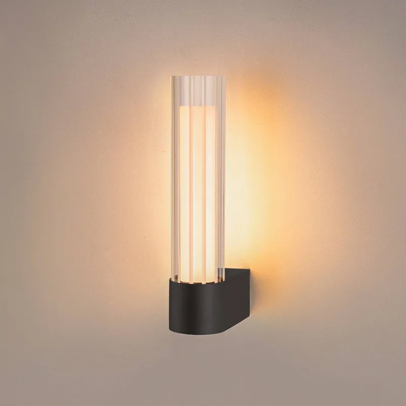 LED badkamer wandlamp Lygant single, aluminium von SLV in Schwarz – Produktfoto