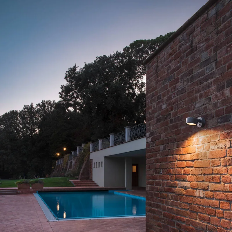 LED buiten wandlamp Eskina Spot Sensor CCT IP54 de SLV en Anthracite – photo produit