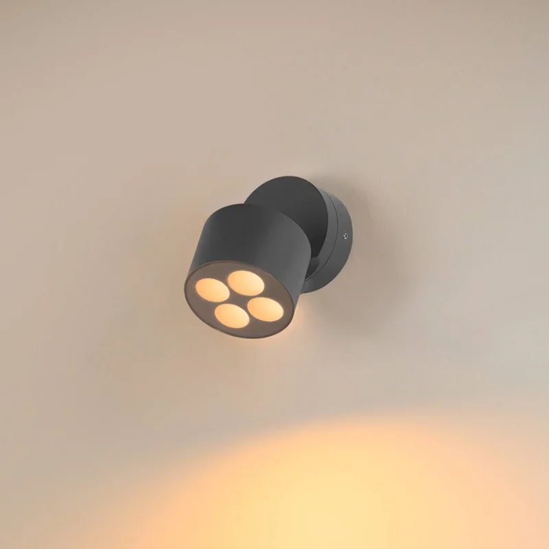 LED buitenwandlamp R-Cube, aluminium, Ø 10 cm de SLV en Anthracite – photo produit