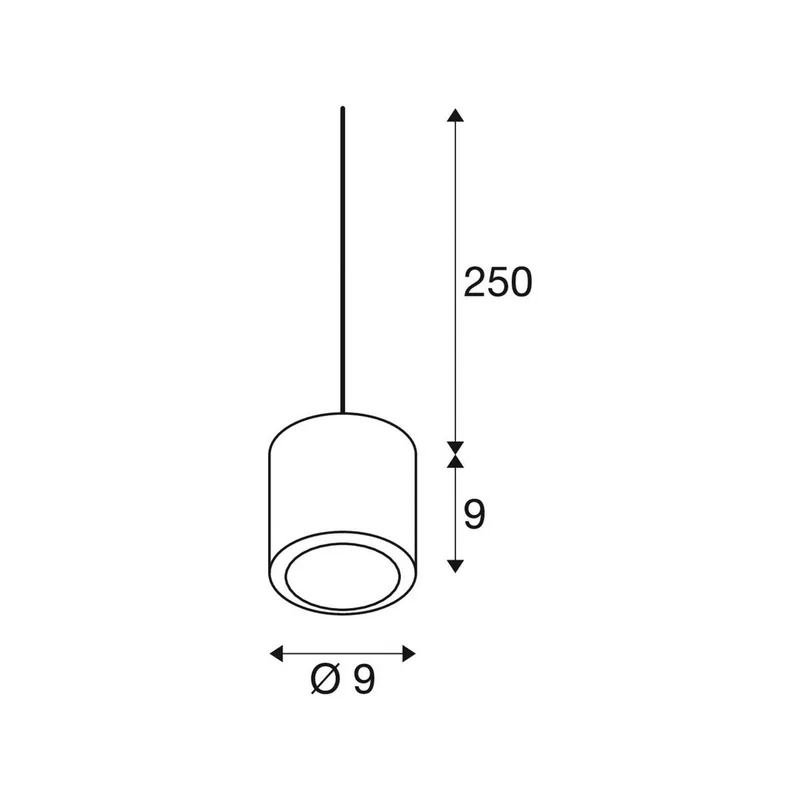 Suspension Oculus « Dunkelheit » bronze de SLV en Donkerbronskleurig – photo produit