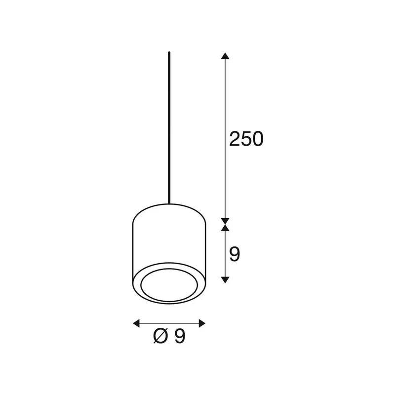 Suspension Oculus « Dunkelheit » cuivre de SLV en Donker koperkleurig – photo produit