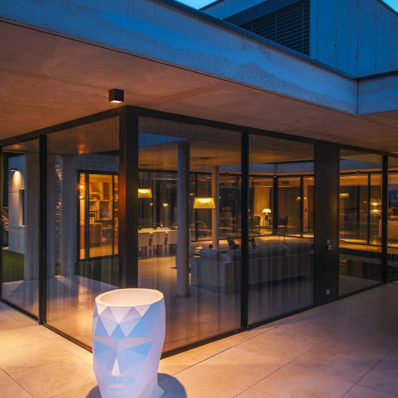 LED plafondlamp S-Cube, aluminium, lengte 9,5 cm van SLV in Antraciet – productfoto