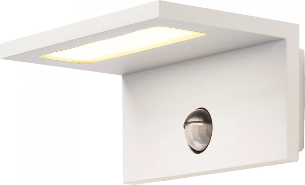 LED SENSOR WL, LED Outdoor Wandaufbauleuchte, IP44, weiß, 3000K - Stand-, Wand- und Deckenleuchten (Outdoor) von SLV – Produktfoto