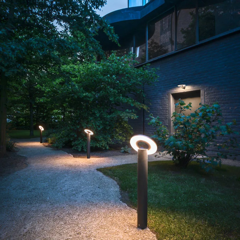 LED tuinpadverlichting I-Ring, aluminium, hoogte 65 cm by SLV in Anthracite – product photo