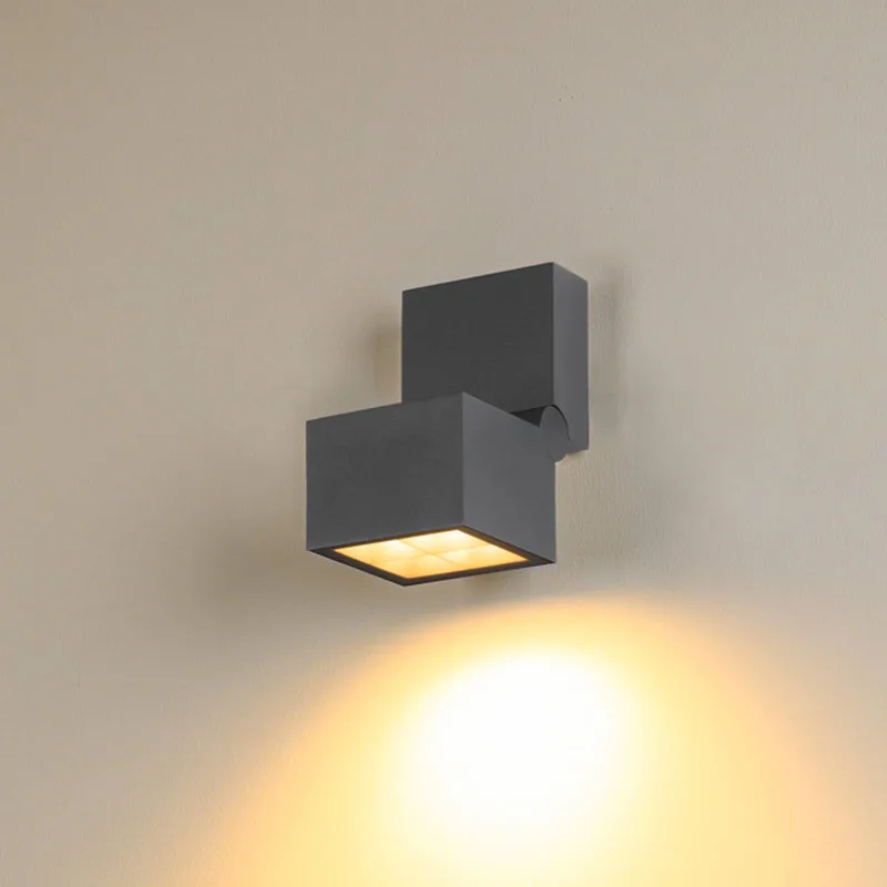 LED wandlamp S-Cube, aluminium, breedte 9,5 cm, CCT von SLV in Anthrazit – Produktfoto