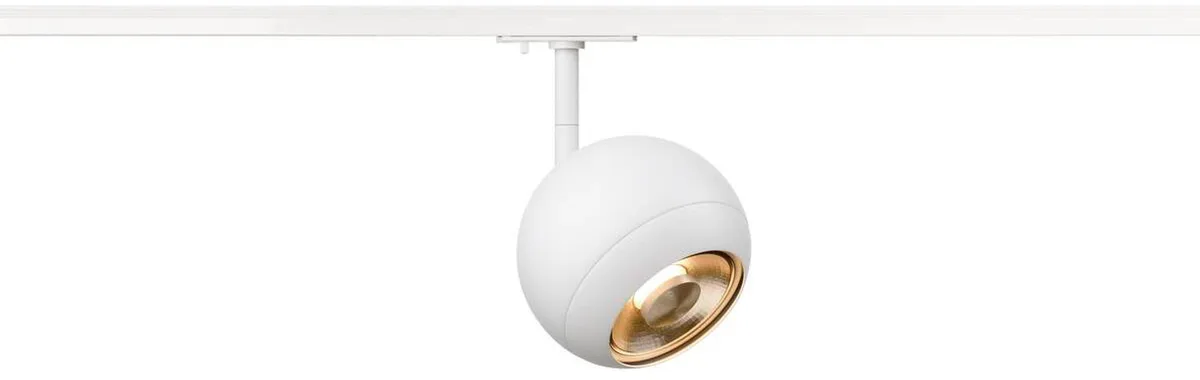 LIGHT EYE ® 150, 1~ Spot, rund, GU10, 1x max. 13W, matt weiß - Leuchten mit 1 Phasen Adapter fra SLV – produktbillede