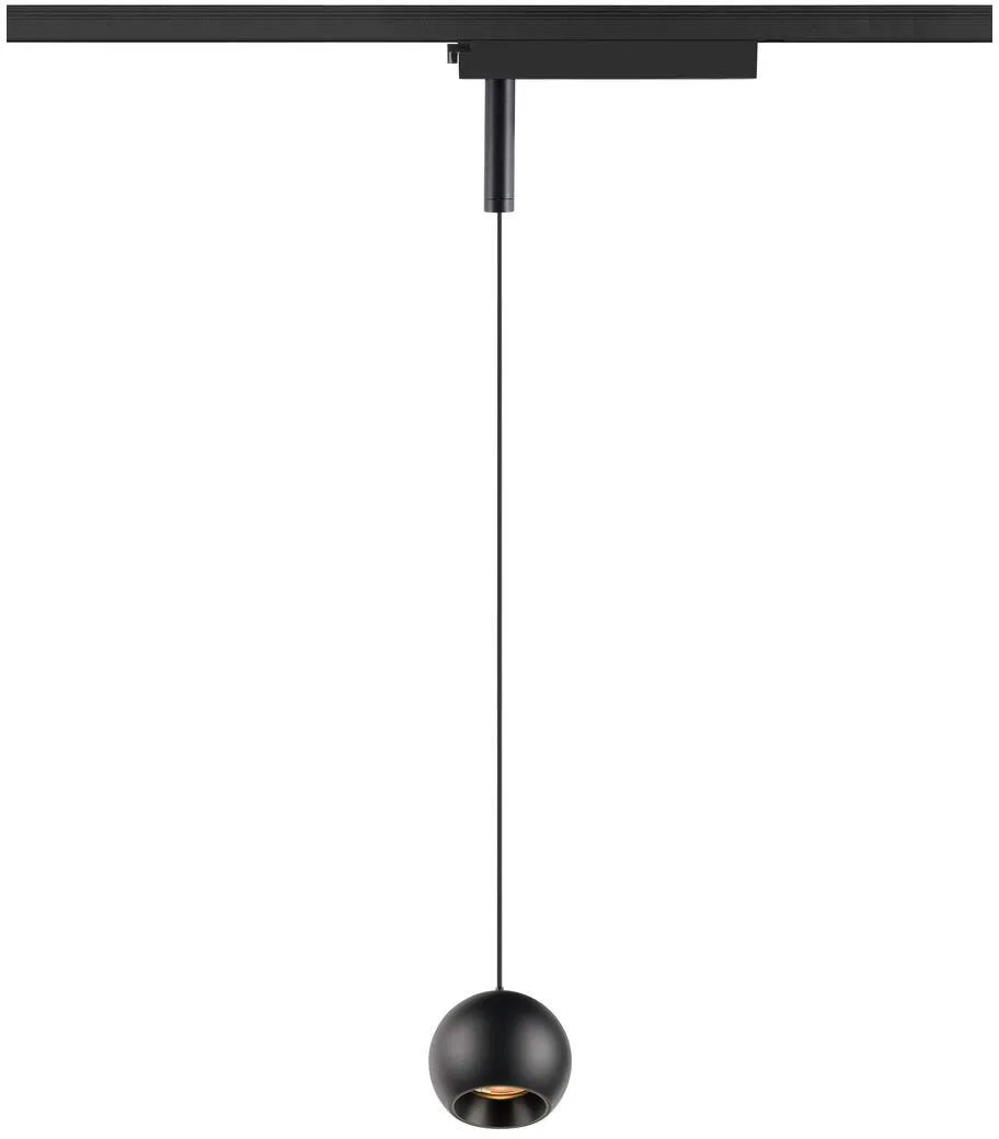 LIGHT EYE® 2.0, 1~ Pendelleuchte, Pendellänge 200 cm, 2700 K, 30°,, schwarz - Leuchten mit 1 Phasen Adapter fra SLV – produktbillede