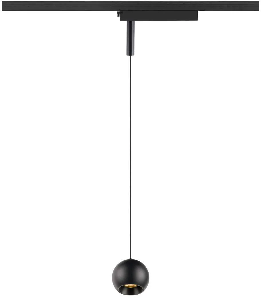 LIGHT EYE® 2.0, 1~ Pendelleuchte, Pendellänge 200 cm, 3000 K, 30°,, schwarz - Leuchten mit 1 Phasen Adapter von SLV – Produktfoto