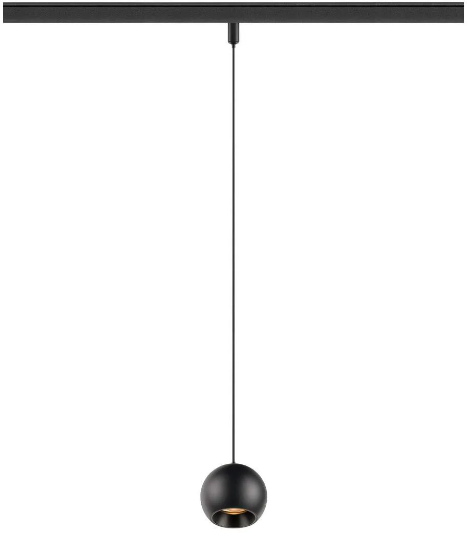 LIGHT EYE® 2.0, 48V Pendelleuchte, DALI, Pendellänge 200 cm, 2700K, 30°, schwarz - Leuchten mit 3 Phasen Adapter 48V de SLV – photo produit