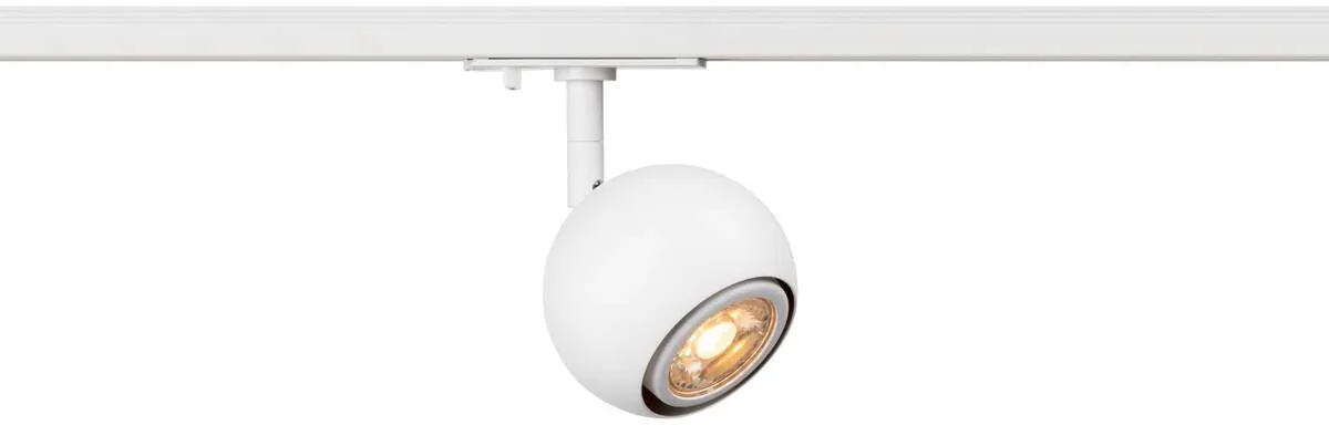 LIGHT EYE® 90, 1~ Spot, rund, GU10, 1x max. 6W, matt weiß - Leuchten mit 1 Phasen Adapter von SLV – Produktfoto