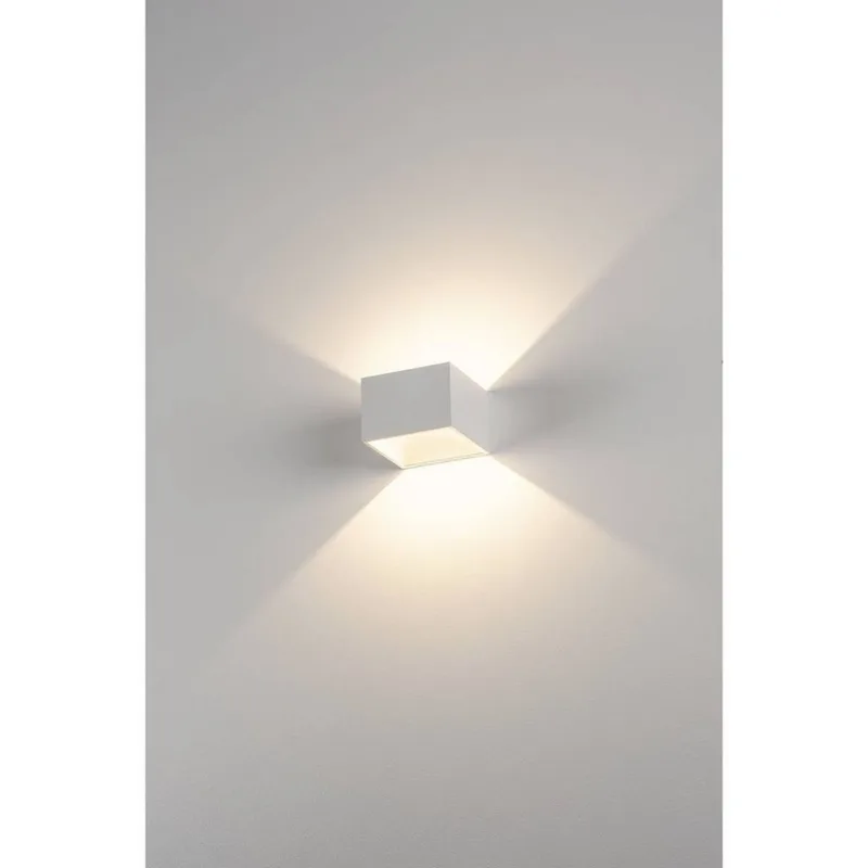 Logs In Square Wandlamp incl. LED driver White fra SLV – produktbillede