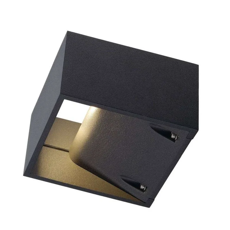 Logs Wandlamp Square LED IP44 Anthracite fra SLV – produktbillede