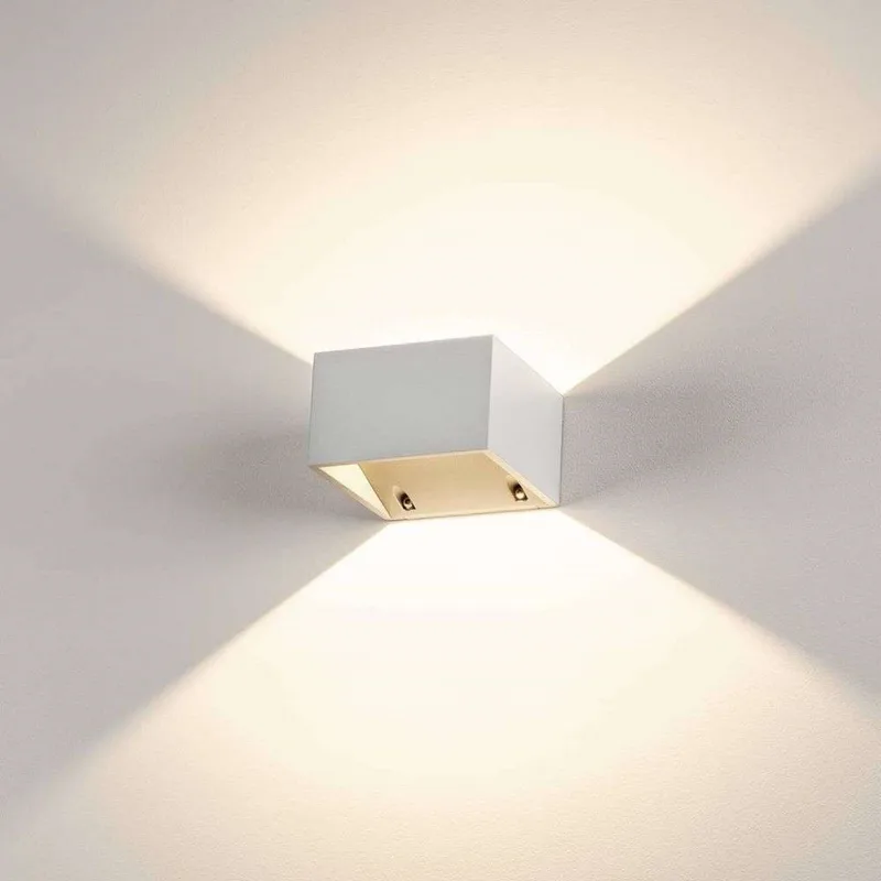 Logs Applique Murale Square LED IP44 White de SLV – photo produit