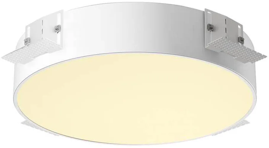 MEDO® 40, Deckeneinbauleuchte, frameless, 3000/4000K, 80°, IP20, rund, weiß - Wand- und Deckenleuchten fra SLV – produktbillede
