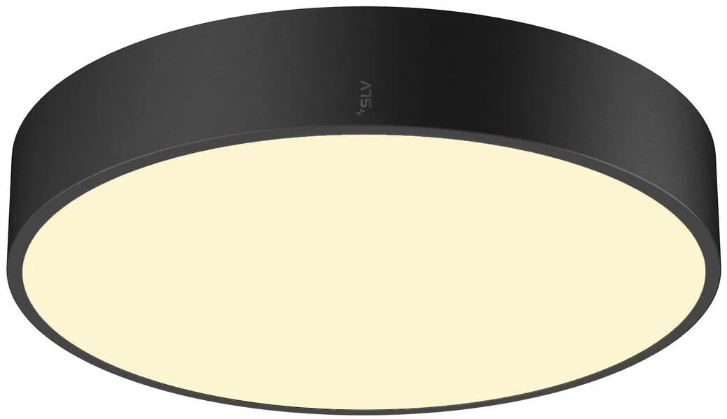 MEDO® PRO 40, Wand- und Deckenaufbauleuchte, rund, 3000/4000K, 19W, DALI, Touch, 110°, schwarz - Wand- und Deckenleuchten von SLV – Produktfoto